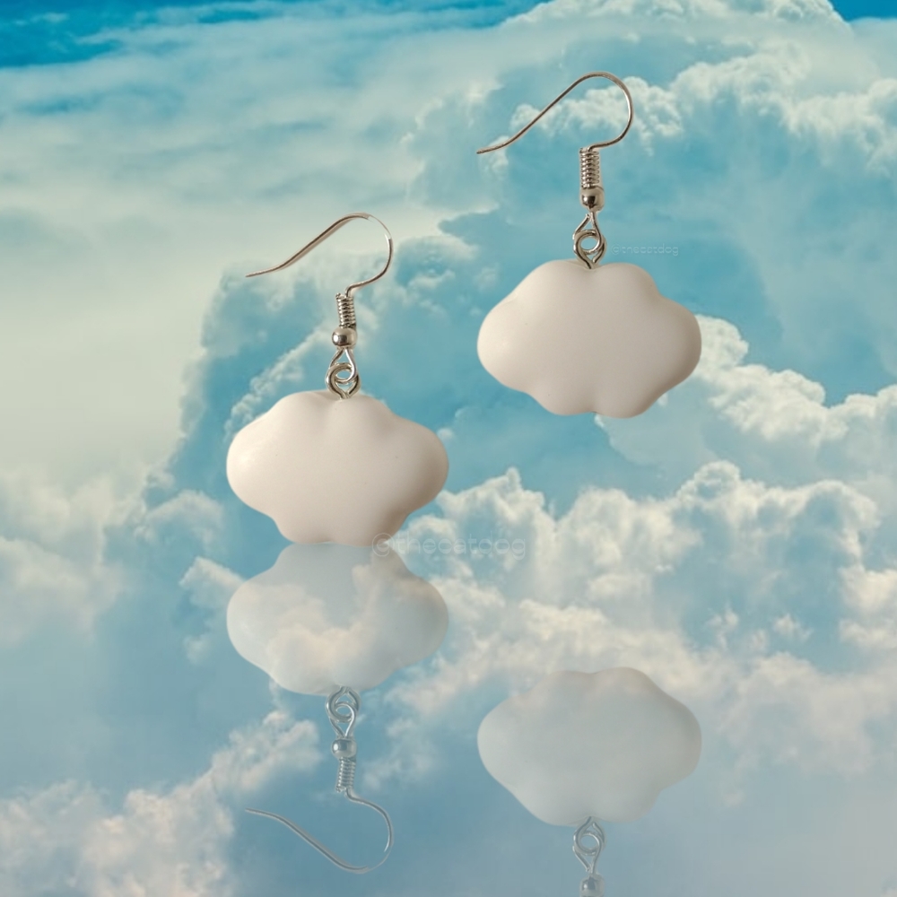 White Cloud Earrings